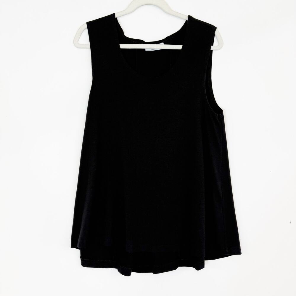 Bryn Walker Sleeveless Scoop Neck Black High Low Top Women's Small